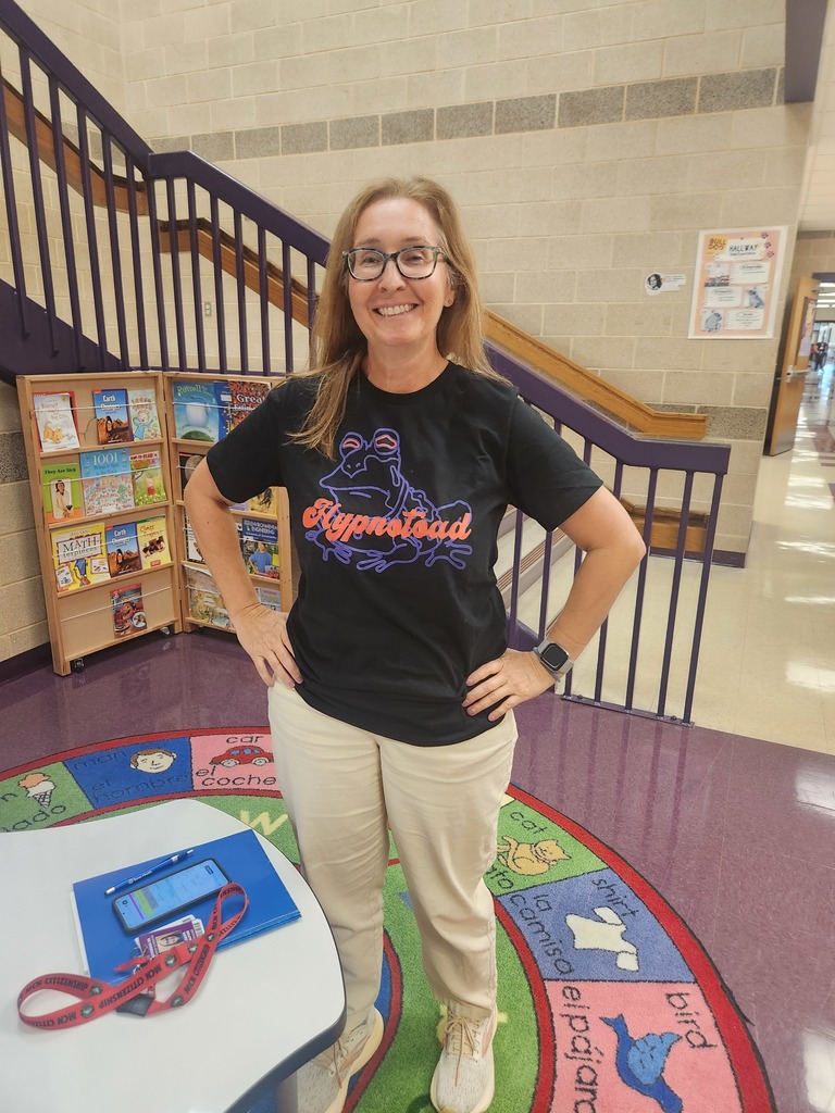 Staff and students showcasing thier favorite tshirt!!
