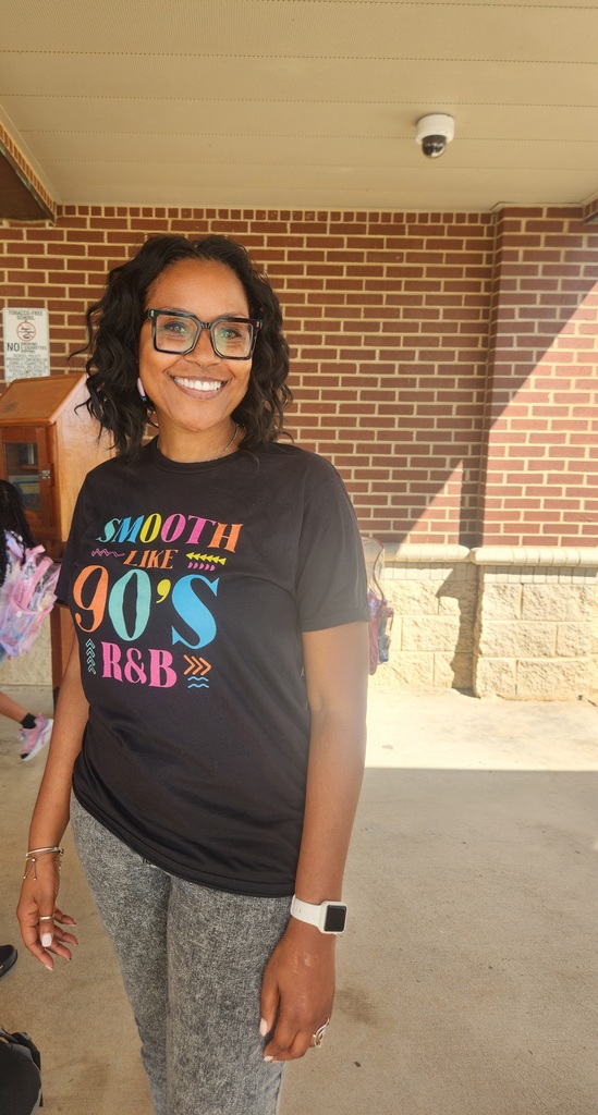Staff and students showcasing thier favorite tshirt!!