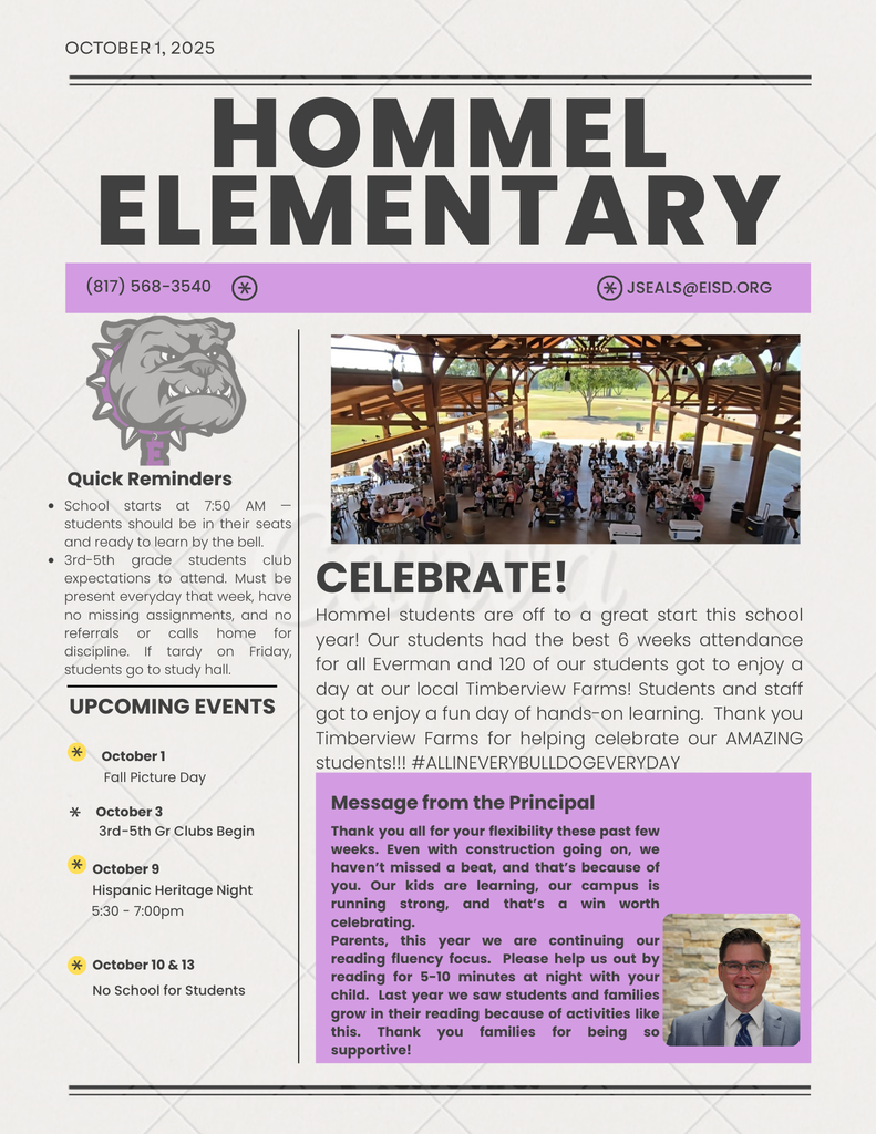 Parent Newsletter and Construction Update