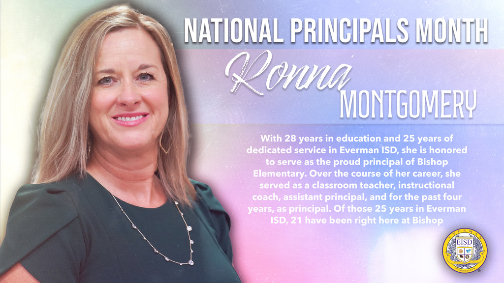 Everman ISD+NationalPrincipalsMonthRonna