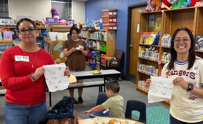 Families at Toddler Time on October 3, 2025