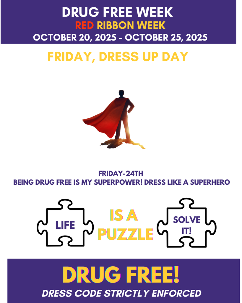 Being Drug Free is My Superpower! Dress Like a Superhero