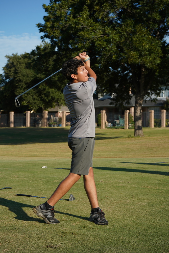 Everman Golf Team takes a swing at the tournament.