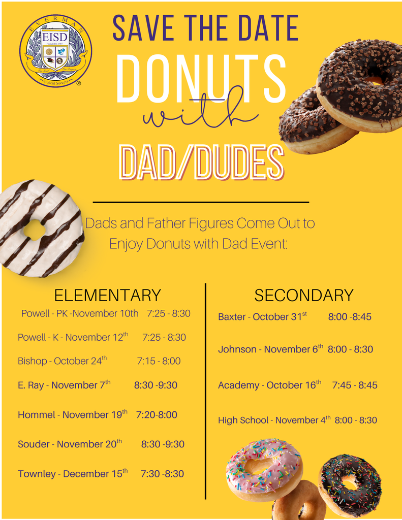 Muffins with Mom and Donuts with Dads