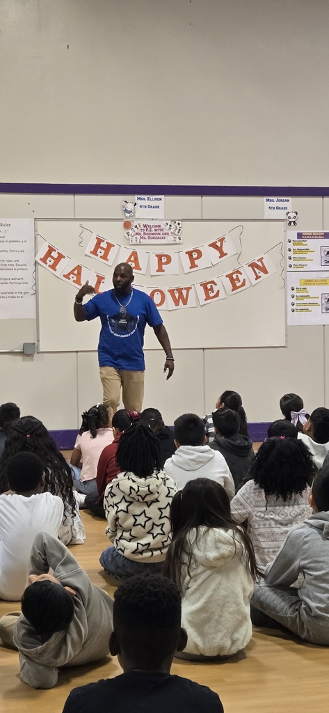Hommel 3rd- 5th grade students had a great time with motivational speaker Mr. Tory Grant yesterday! 