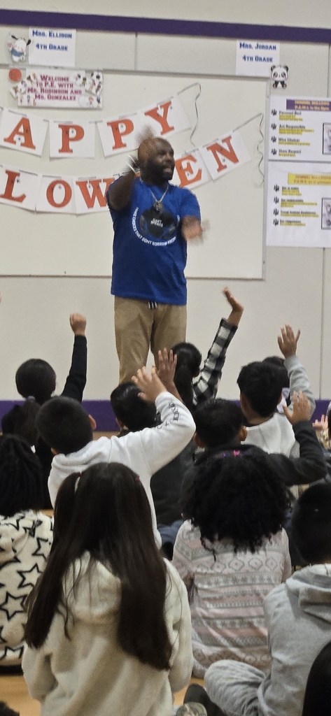 Hommel 3rd- 5th grade students had a great time with motivational speaker Mr. Tory Grant yesterday! 