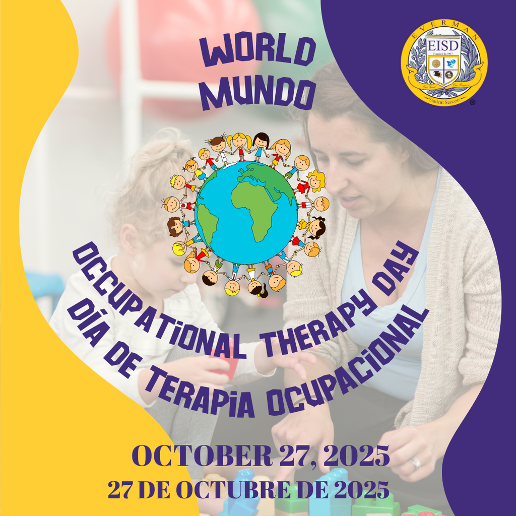 🎉 Happy Occupational Therapy Day! 🎉 On October 27th, Everman ISD proudly celebrates the incredible work of our Occupational Therapists who help students reach their fullest potential every day. Thank you for the care, creativity, and dedication you bring to our classrooms and communities. 💙💛 #OccupationalTherapyDay #EISDAllIn #TeamEverman #ThankYouOTs