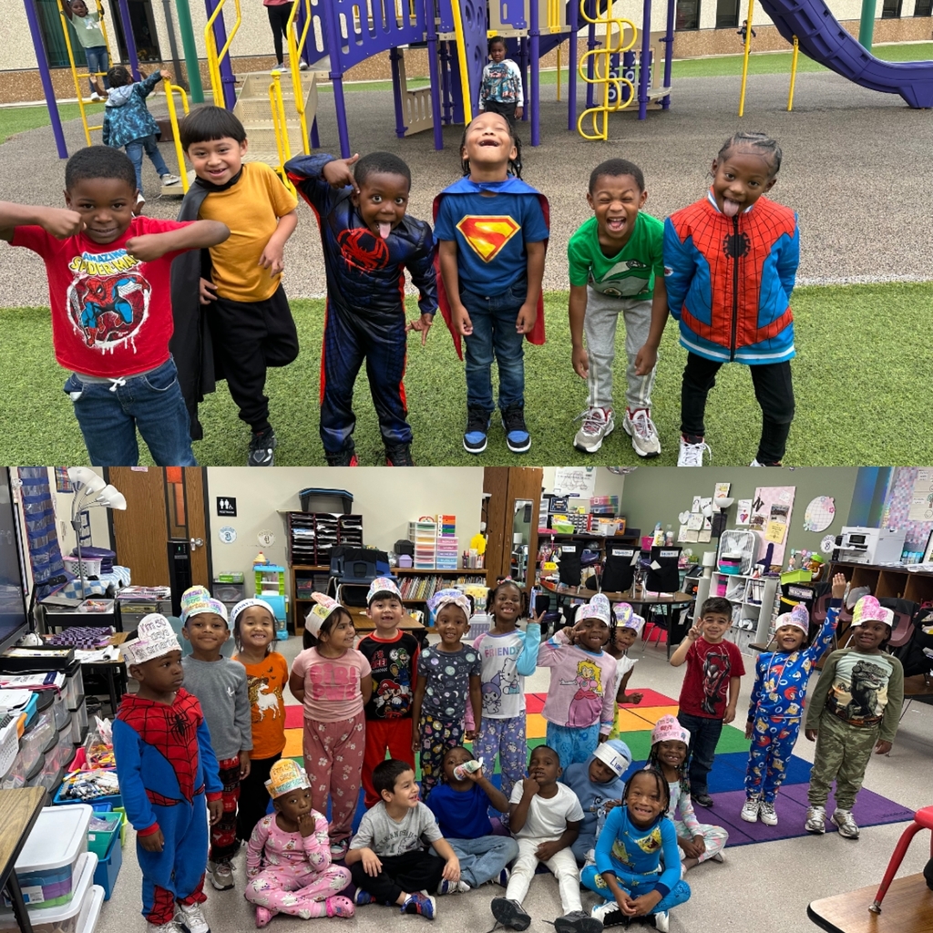 class picture in pj's