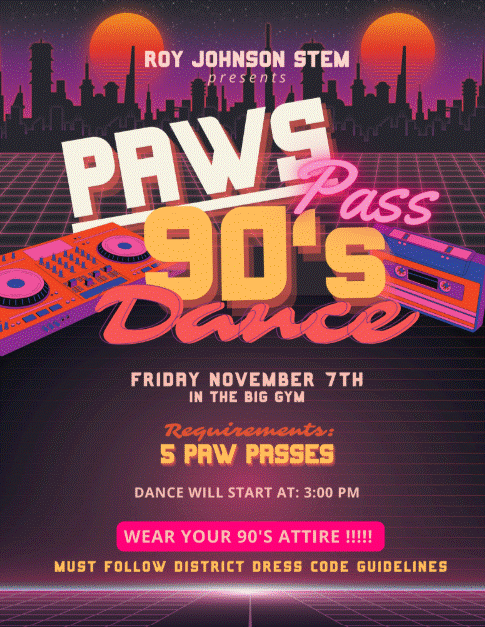 PAWS pass 90s dance