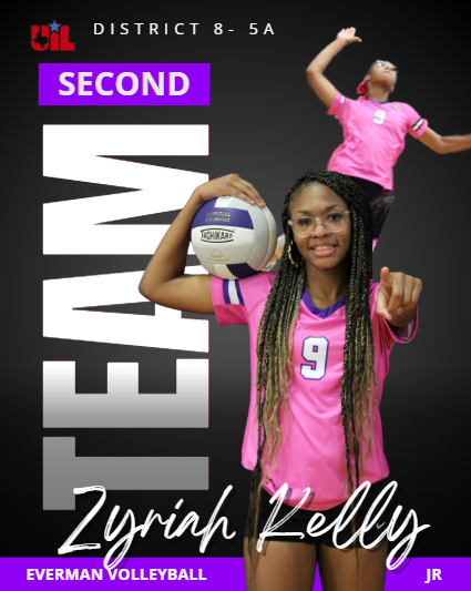 First Team All-District: Braelynn Ocheskey (Junior) Second Team All-District: Zyriah Kelly (Junior) Second Team All-District: Cyeli Andrews (Sophomore) Honorable Mention: Aaliyah Patterson (Junior) Honorable Mention: Carsyn Smith (Freshman) Academic All-District: Jariah Brown, Braelynn Ocheskey, Carsyn Smith, Arely Revilla Cisneros, Cyeli Andrews, Aaliyah Patterson, Valentina Perez, Jaeila Bird, and Yamilley Santos Silva