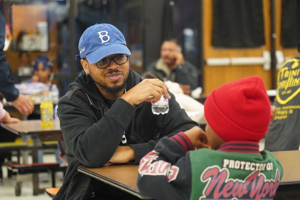 Everman ISD+Donuts With DadsDPKinder
