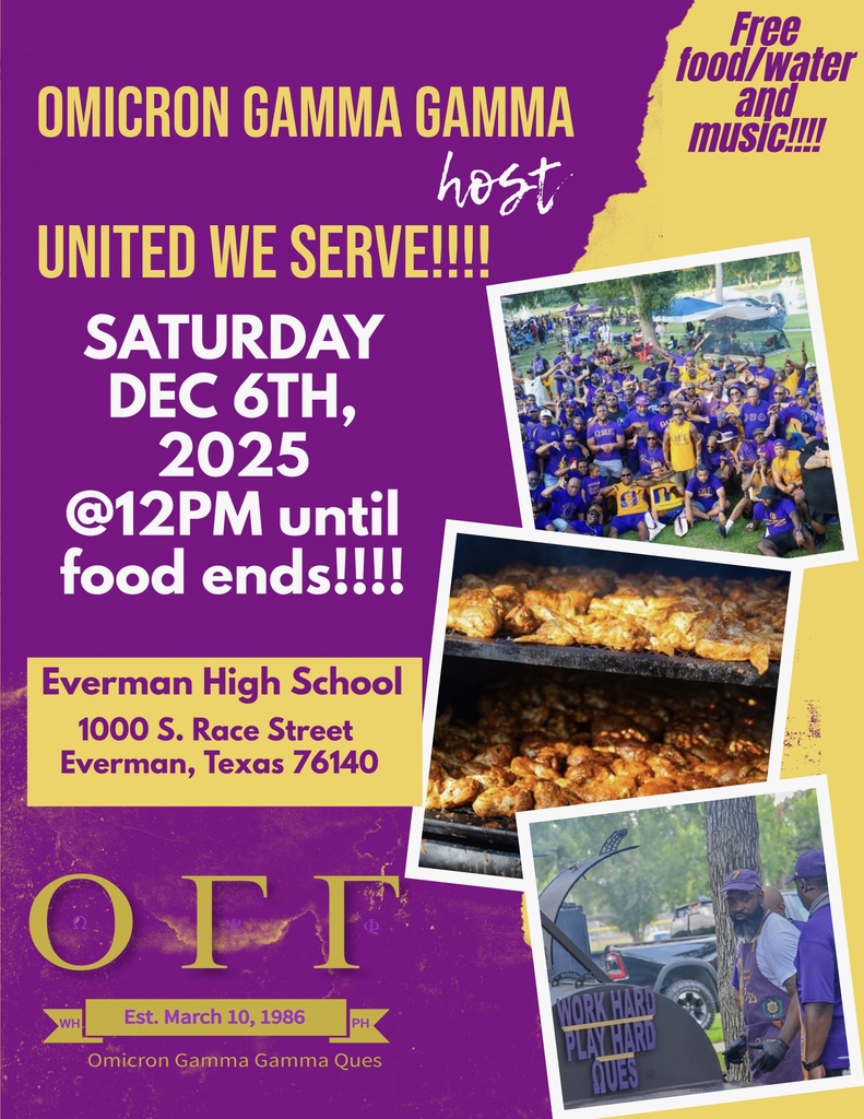 #UnitedWeServe #OmegaPsiPhi #OGGQues #CommunityFirst #EvermanTX #GivingBack #ServiceInAction