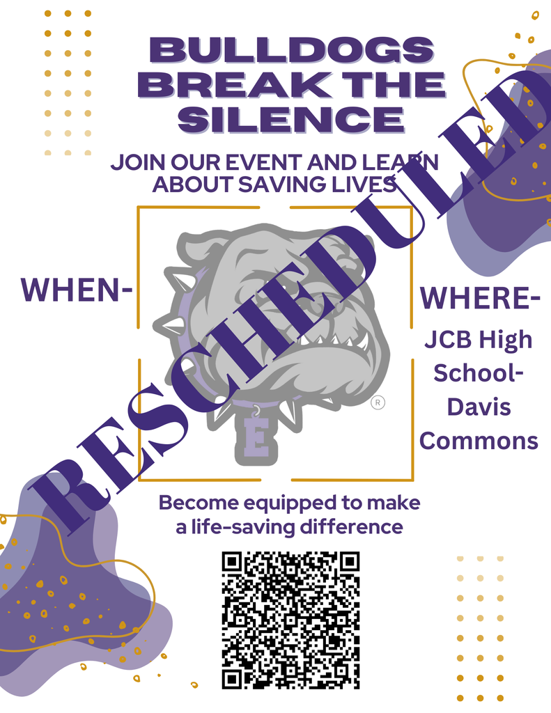 The Bulldog Break the Silence Event will be RESCHEDULED to January. More information coming soon!