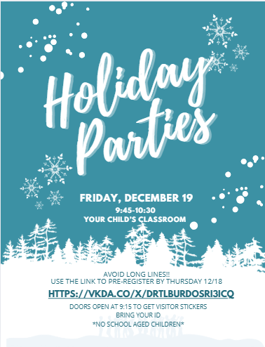 Holiday Parties Flyer