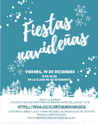 Holiday Parties Flyer Spanish