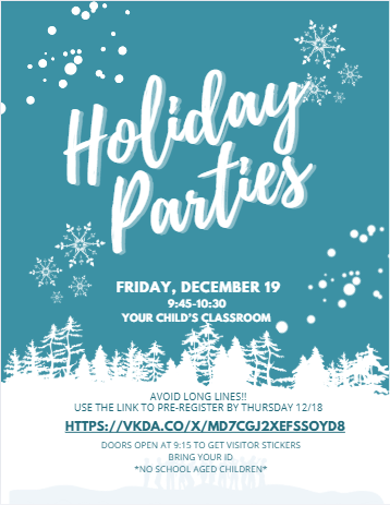 Holiday Parties Flyer