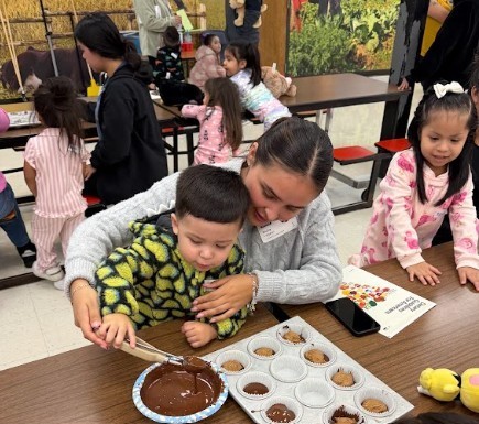 January Toddler Time families