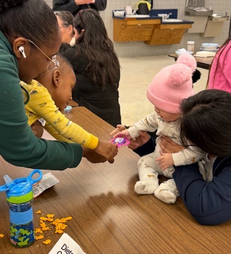 January Toddler Time families