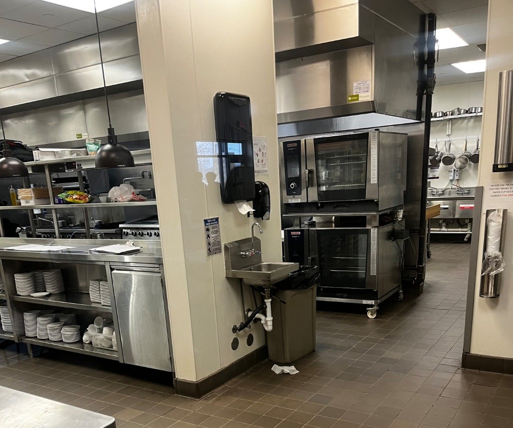 Behind the scenes in the kitchen