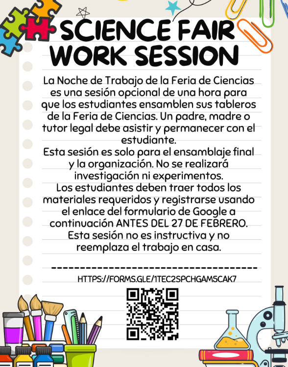 Science Fair Work Session