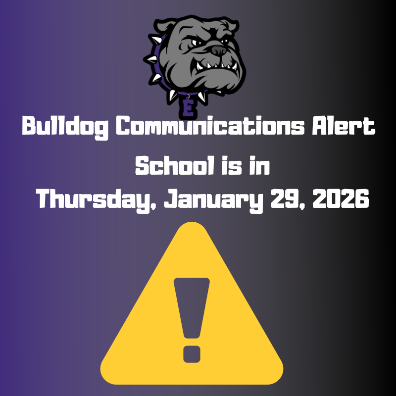 School Update: Thank you for your patience during this winter weather storm. Everman ISD will be open on Thursday, January 29, 2026. We look forward to welcoming students and staff back to campus. Please continue to stay safe and monitor district communication for any additional updates.