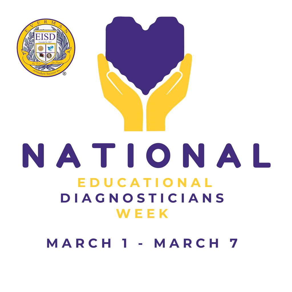 March 1–7, we proudly celebrate our Educational Diagnosticians who play a vital role in supporting student success. Through their expertise, collaboration, and commitment, they help identify student needs, guide instructional decisions, and ensure every learner has the opportunity to thrive.  Thank you for your dedication, compassion, and advocacy for students and families—your impact is meaningful and lasting.  #EducationalDiagnosticiansWeek #ThankYouDiagnosticians