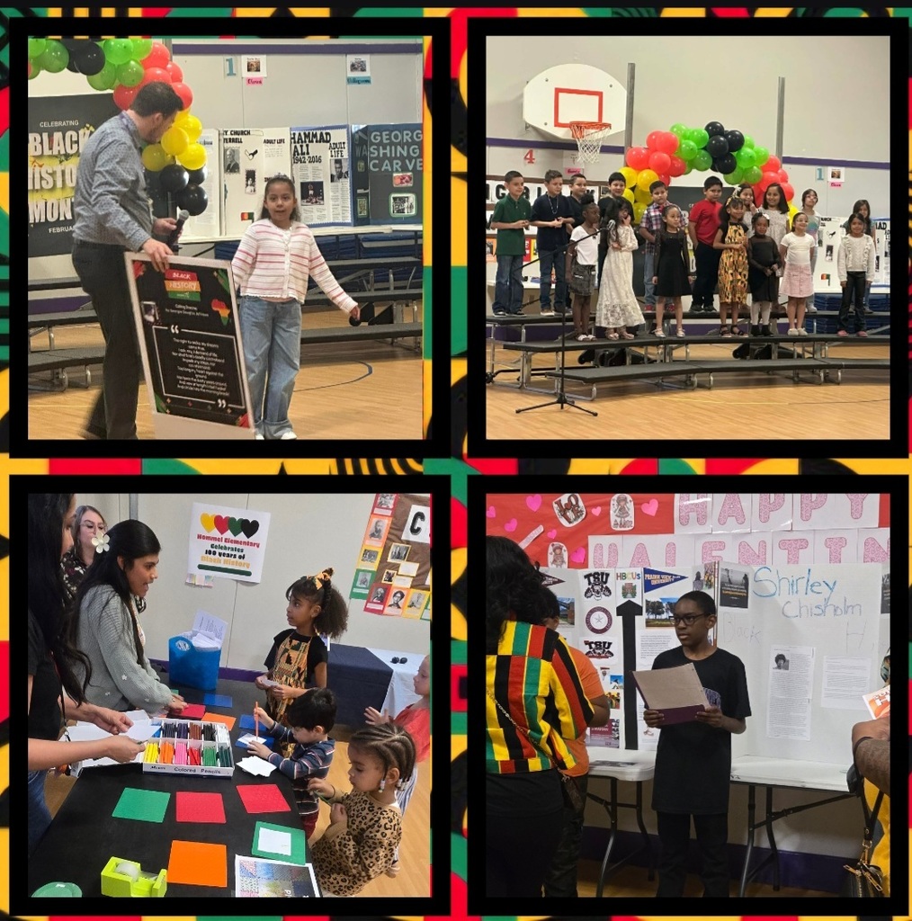 Hommel staff, students and families had a great time celebrating black history