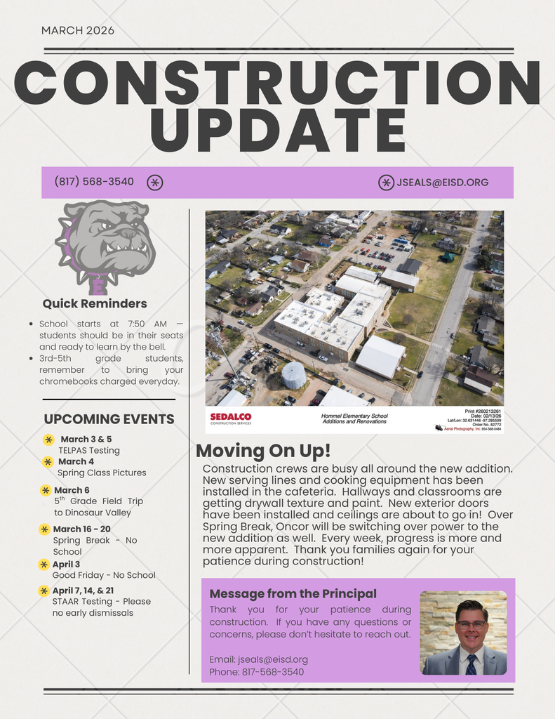 March Construction Update