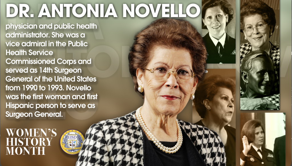 Everman ISD+WomensHistoryMonthDr. Antonia Novello