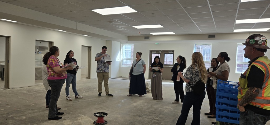 Hommel's Site Based Decision Making Committee was given the opportunity to walk through and discuss current construction progress.