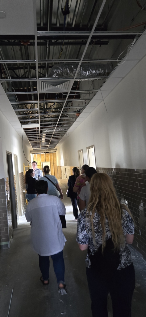 Hommel's Site Based Decision Making Committee was given the opportunity to walk through and discuss current construction progress.