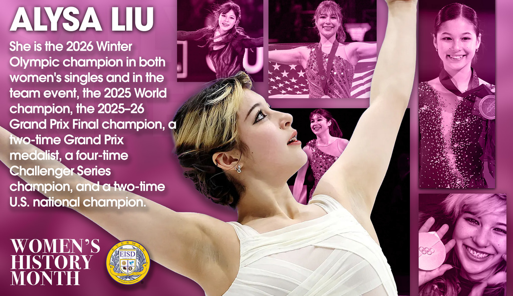 Everman ISD+WomensHistoryMonthAlysa Liu