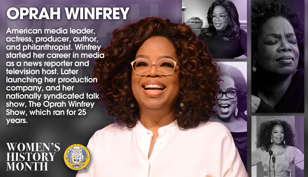 Everman ISD+WomensHistoryMonthOprah Winfrey