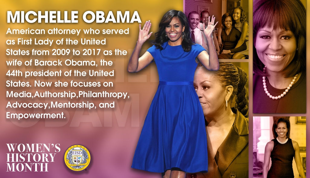 Everman ISD+WomensHistoryMonth Michelle Obama