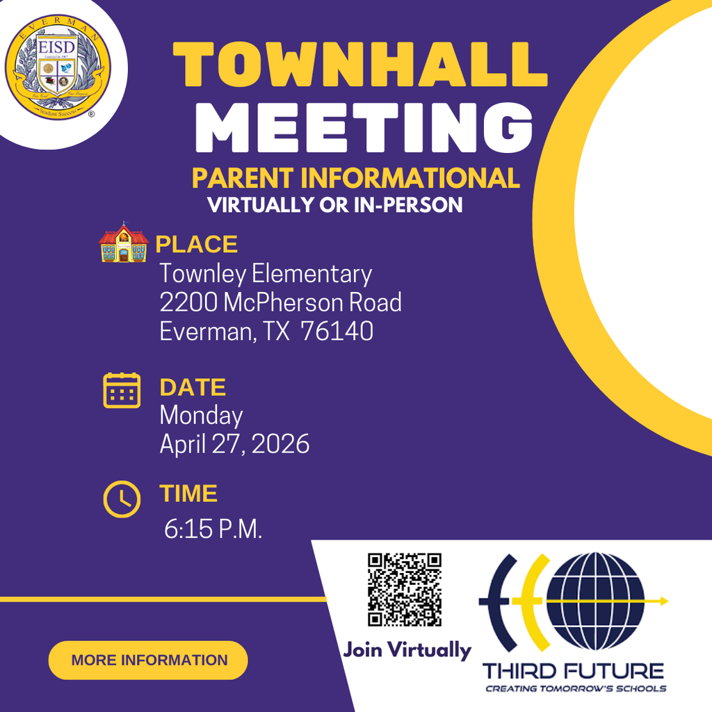 Parents and families are invited to join us for an important informational update and townhall discussion.  Attend in person or online for your convenience. More details coming soon.  We look forward to connecting with you!