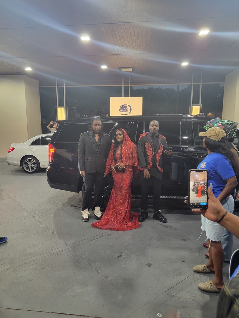 Students in prom attire