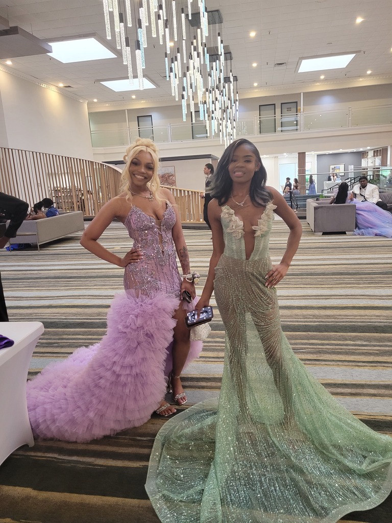 Students in prom attire