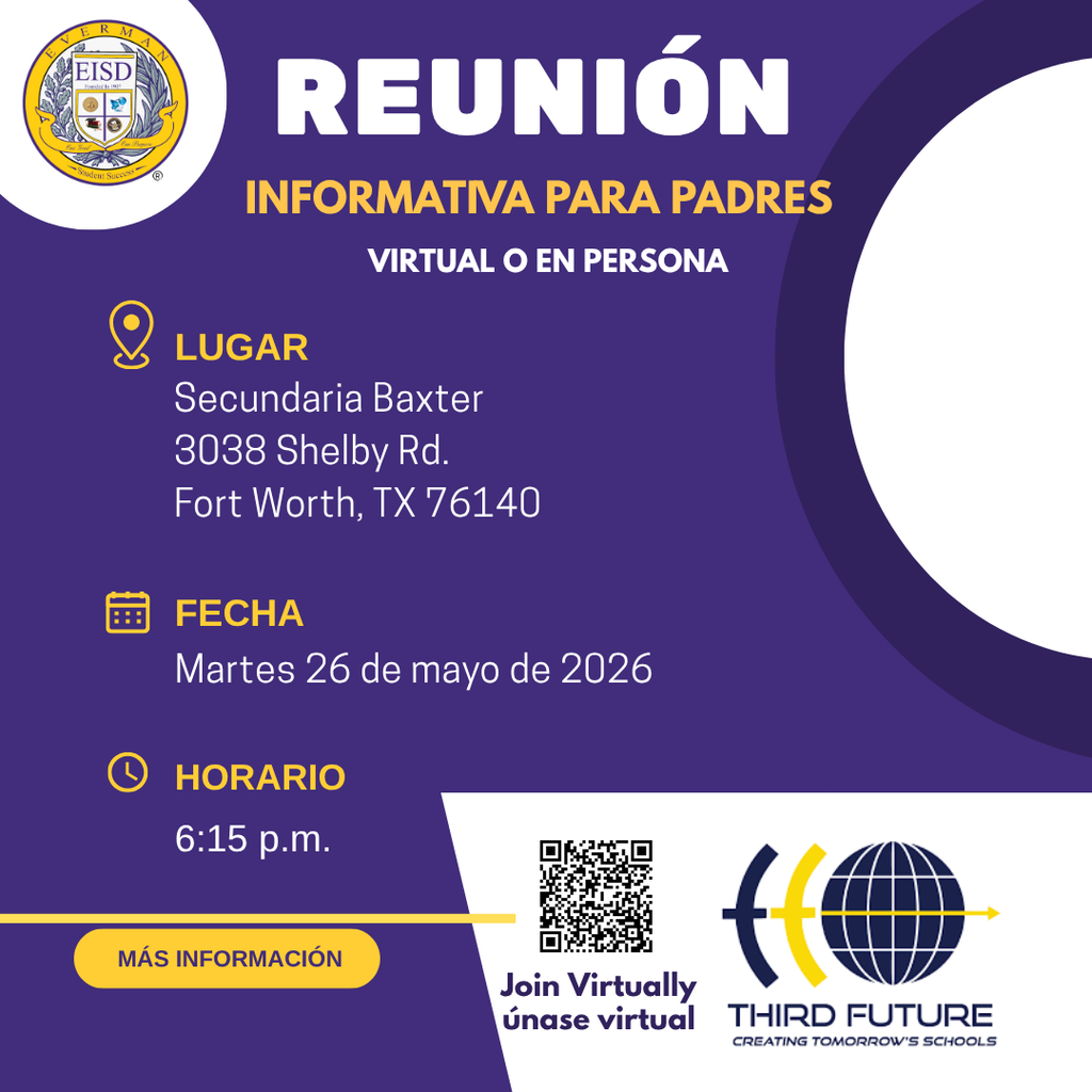 Parents and families are invited to join us for an important informational update and town hall discussion.  Attend in person or online for your convenience.  