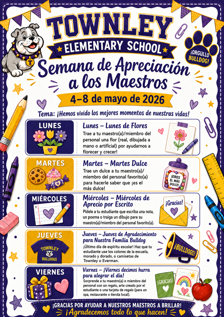 Teacher Appreciation Flyer-Spanish