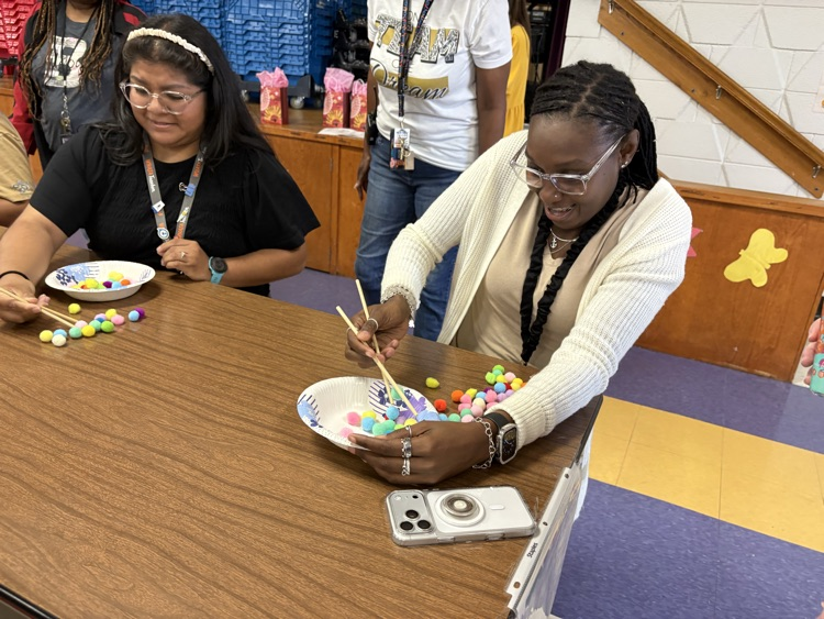 Staff chopsticks competition