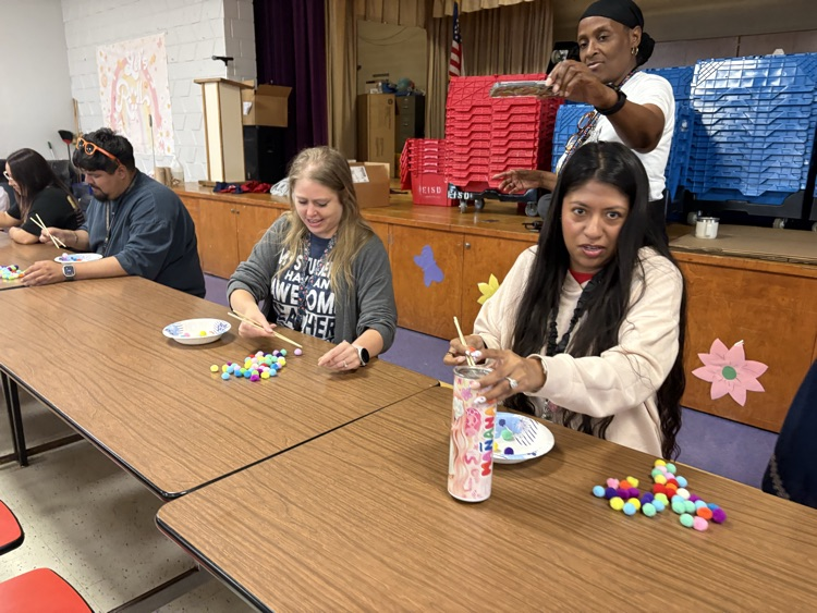 Staff chopsticks competition