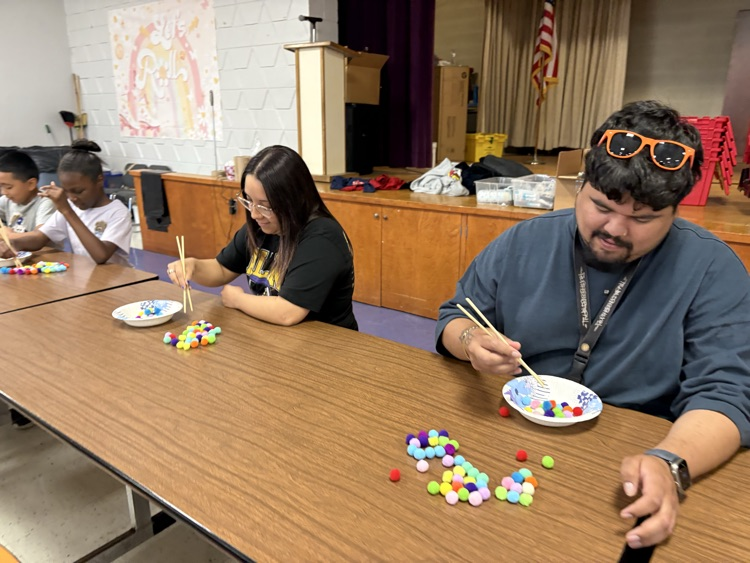 Staff chopsticks competition