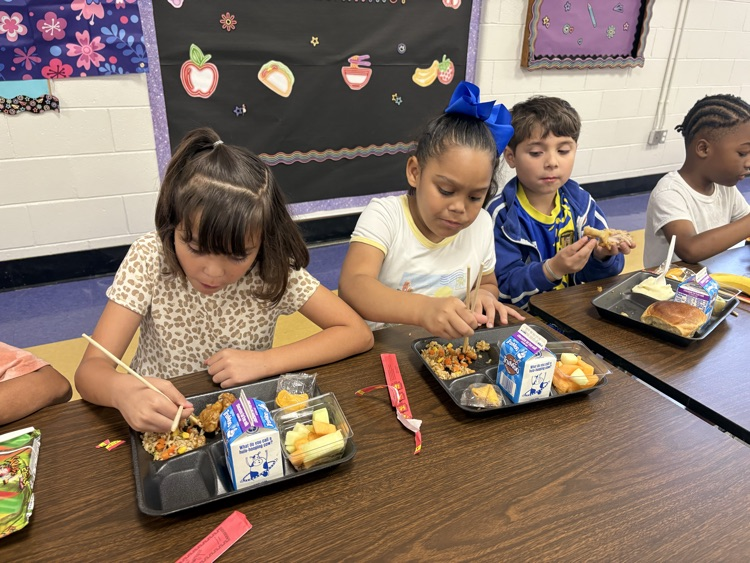 Asian style lunch with families