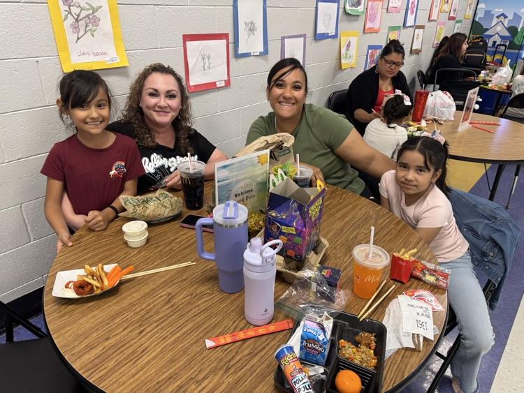 Asian style lunch with families