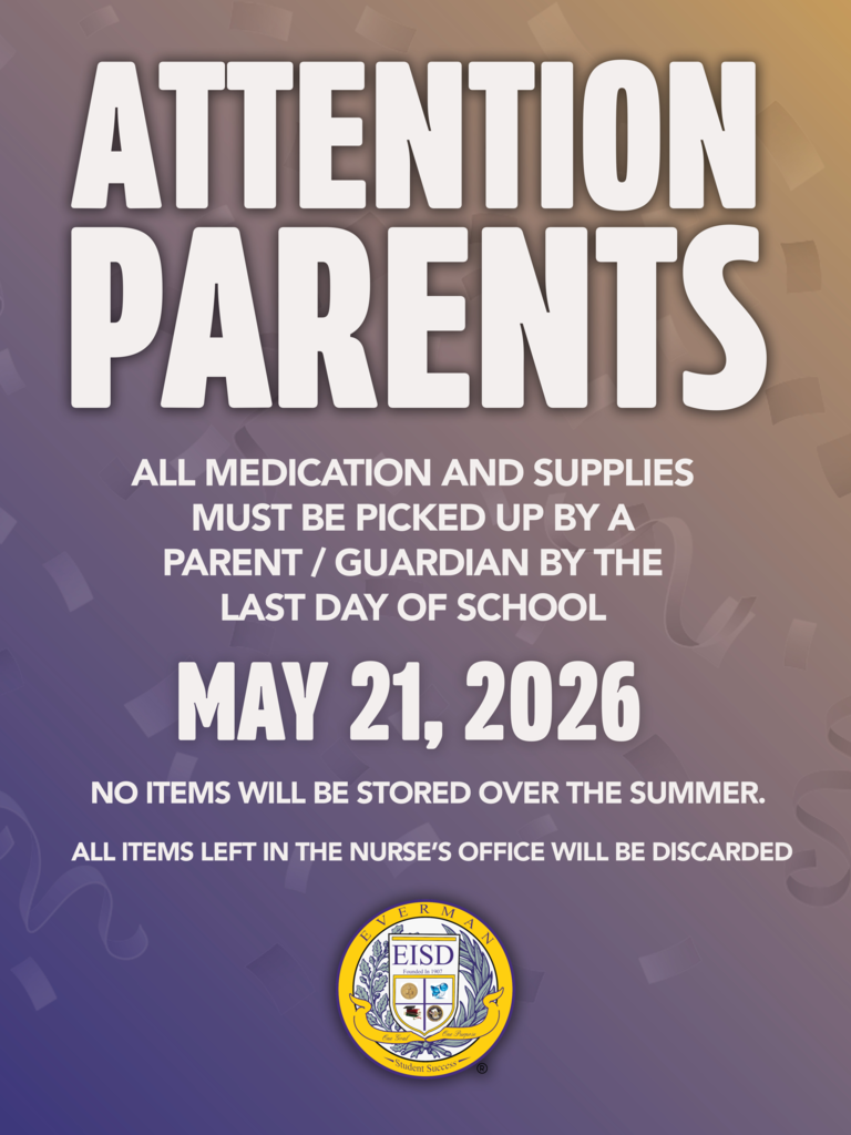 Attention Parents pick up medicine