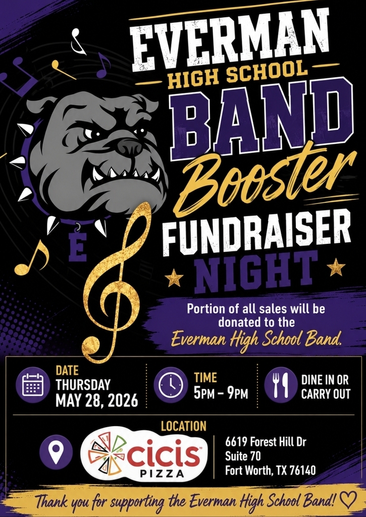 Everman ISD + EHS Band Booster Fundraiser