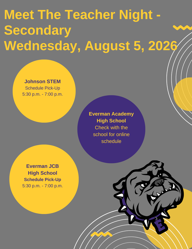 Secondary students and families are invited to attend Schedule Pickup on Wednesday, August 5, 2026.