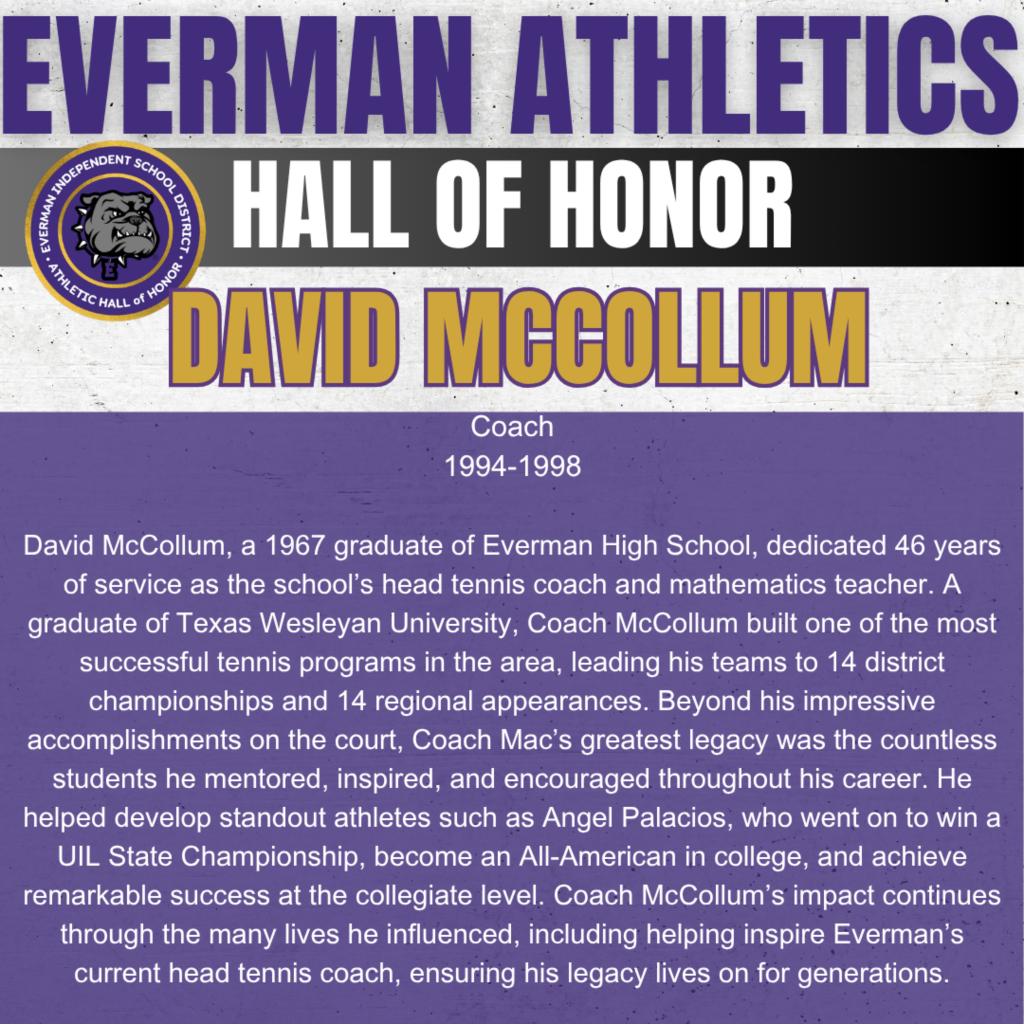 Everman ISD+Hall of Honor_David McCollum