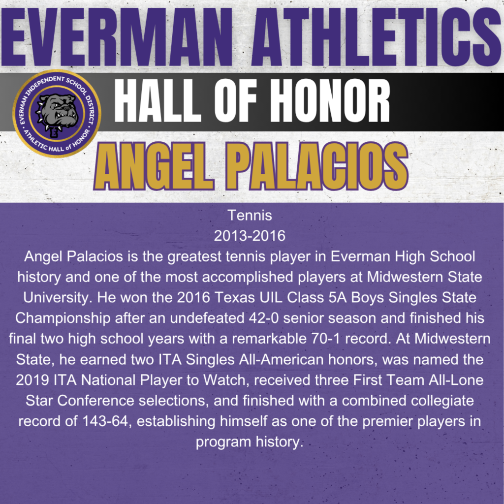 Everman ISD+Hall of Honor_Angel Palacios