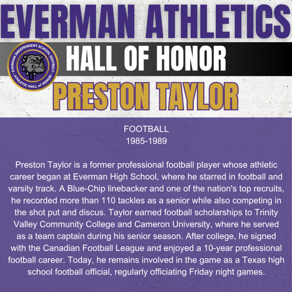 Everman ISD+Hall of Honor_Preston Taylor